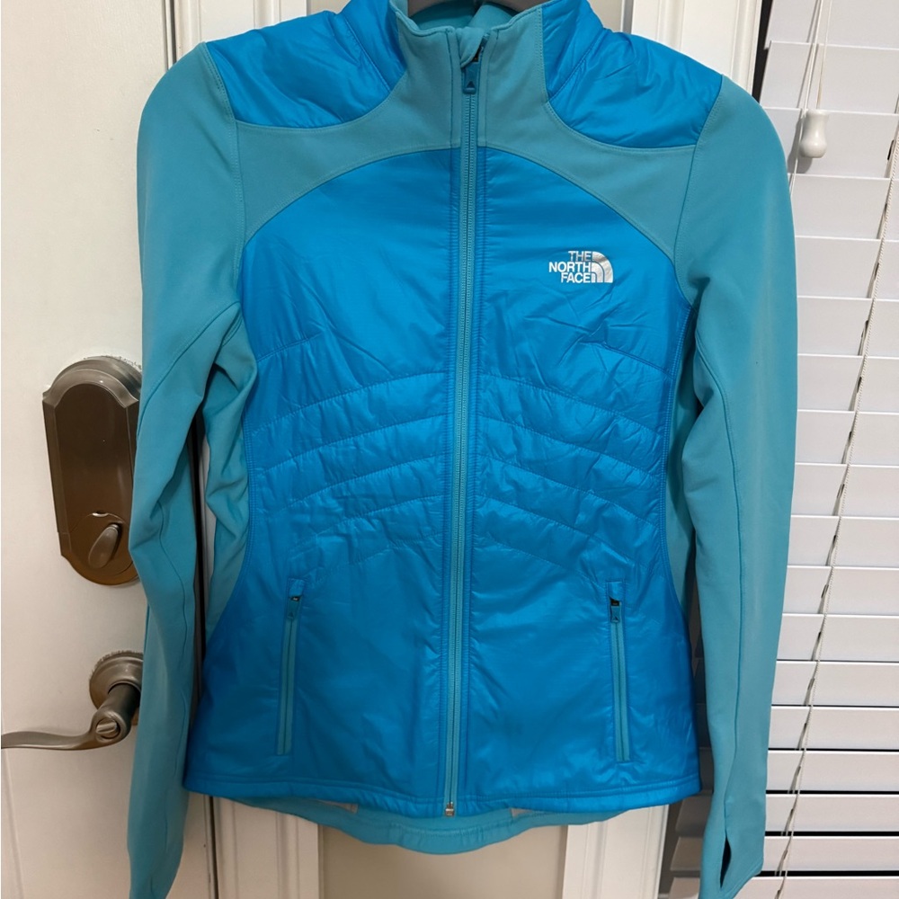 The North Face Women's Teal & Aqua Hybrid Puffer Jacket